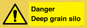 Danger Deep grain silo